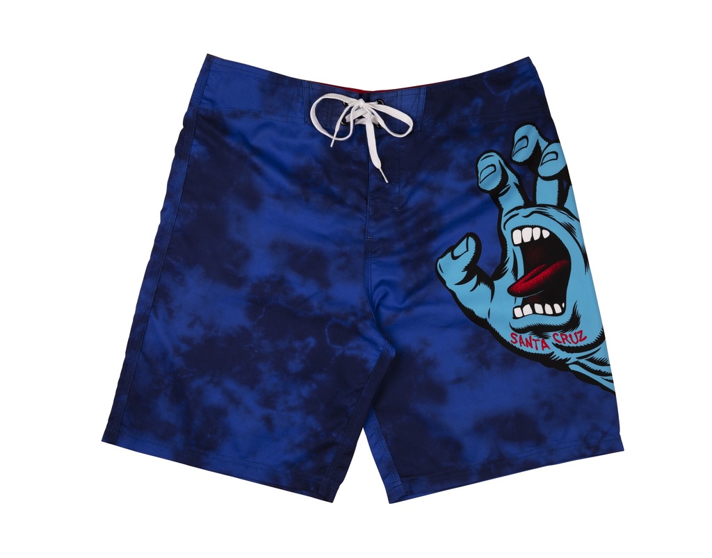 [3SS22145032] Boardshorts Screaming Hand (Royal Cloud Dye, 32)