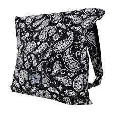 BAG SCREAMING PAISLEY TOTE BLACK/WHITE