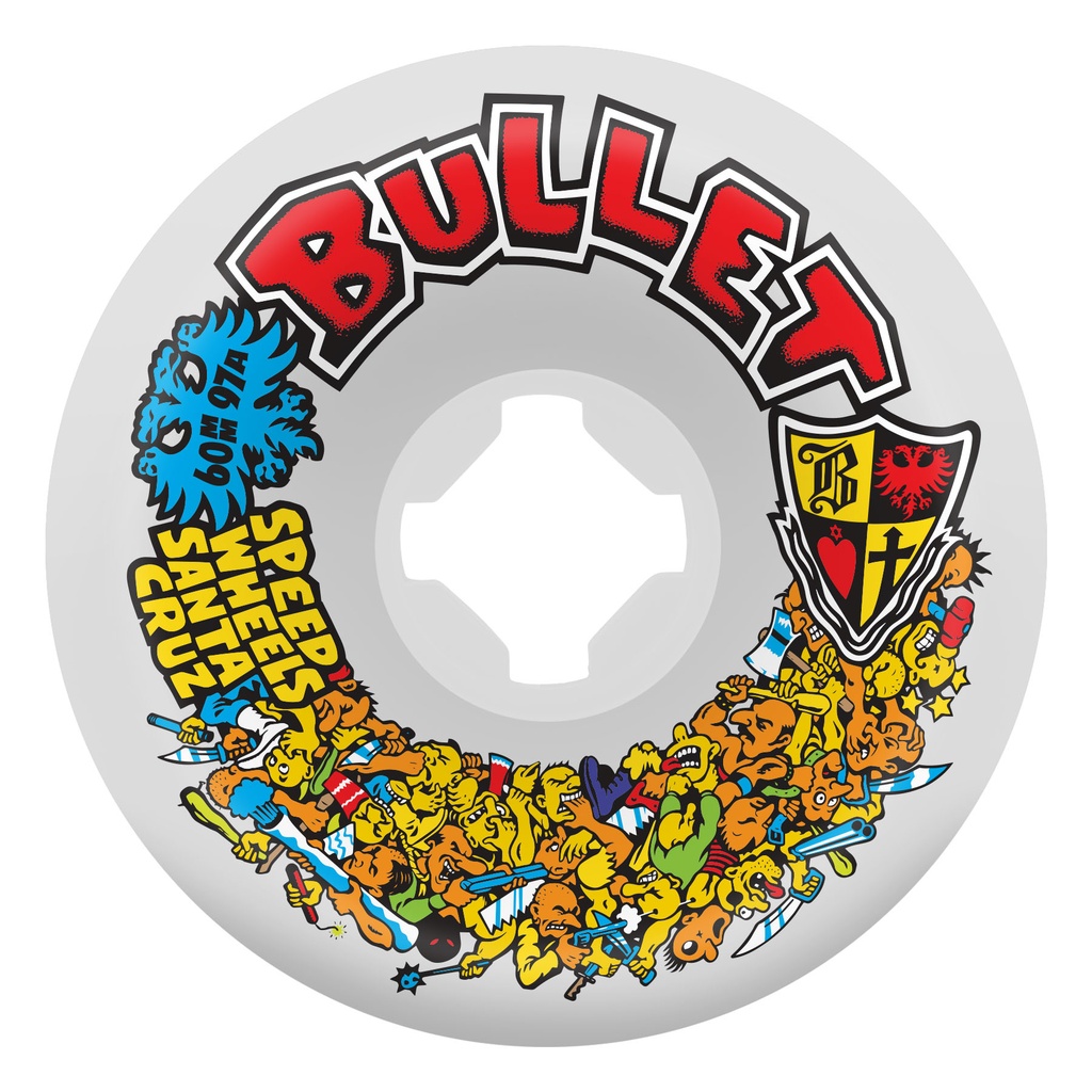 60mm Bullet Riot Vomits White 97a Slime Balls Wheels