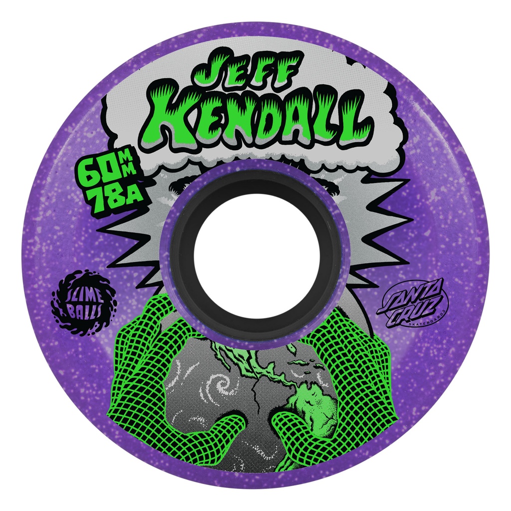 60mm Kendall End Of The World Reissue Og Slime Purple 78a Slime Balls Wheels
