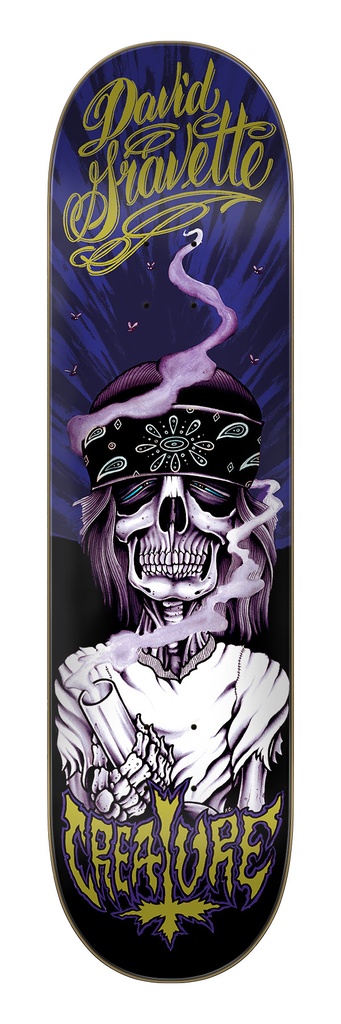 Gravette Hippie Skull 20th Pro 8.3in X 32.2in Creature Decks
