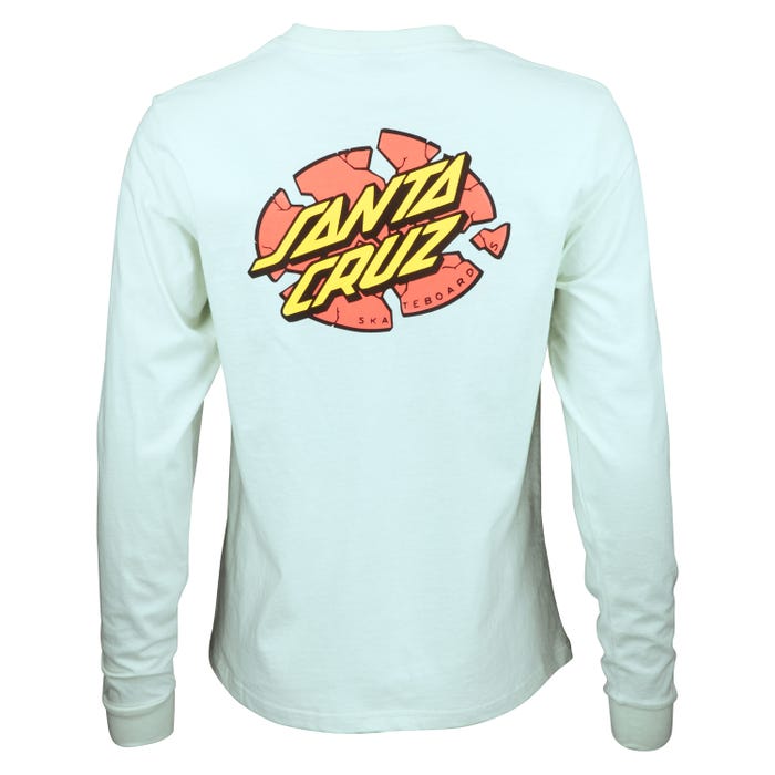 TEE L/S BROKEN DOT BARELY BLUE