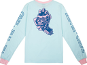 TEE L/S SCREAMING SKULL SKY