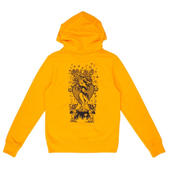 ZIP HOOD WITCH DOCTOR TANGERINE
