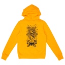 ZIP HOOD WITCH DOCTOR TANGERINE