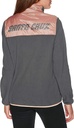 JACKET PEAK FLEECE CHARCOAL PEACH