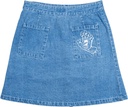 SKIRT SCREAMING HAND LIGHT DENIM