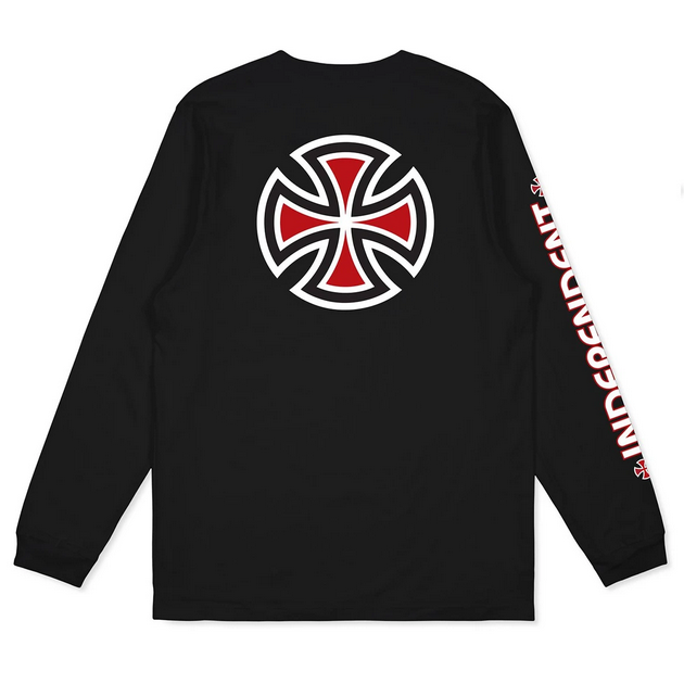 YOUTH TEE L/S YOUTH BAR CROSS BLACK