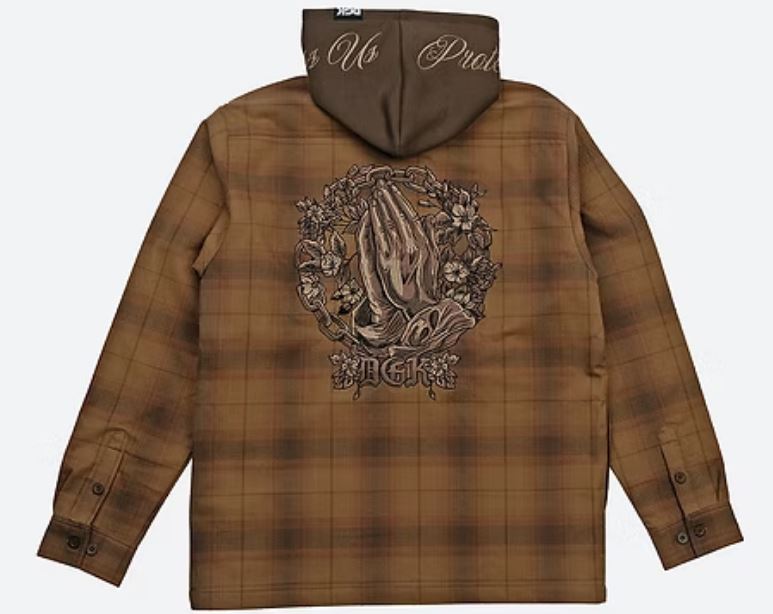 In chains Flannel Shacket