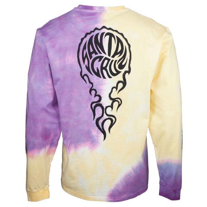 TEE L/S MAKO YELLOW/PURPLE FOLD DYE