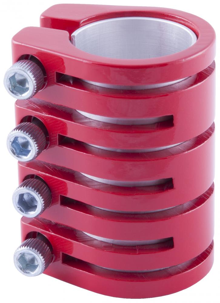 [1BLZ2074000] Blazer Snake Clamp 3 Bolt/Shim M Red