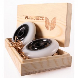 [1BLZ0150000] WHEEL CARBON CORE 100MM WHITE/BLACK PK2