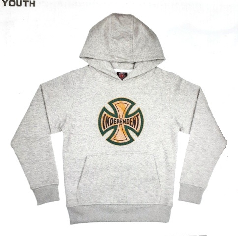 [2IF1913400M] YOUTH HOOD COIL HEATHER GREY