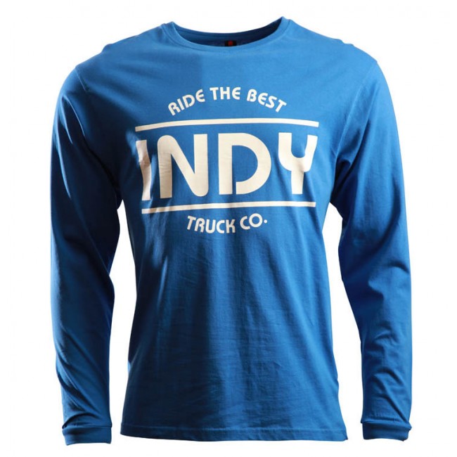 [2IYLSTI200M] YOUTH TEE L/S INDY (M, BLUE)