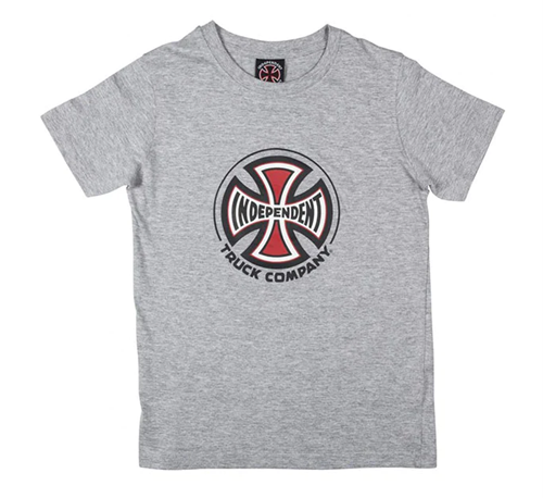 [2IF1713000M] YOUTH TEE iNDEPENDENT TRUCK CO (Dark Heather, M)