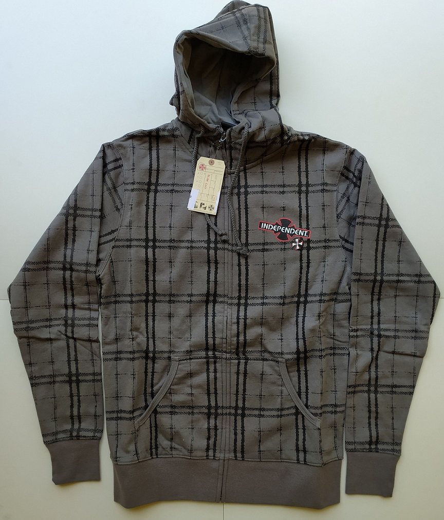 [8W36ZH7200S] ZIP HOODIE PATCHES CHARCOAL