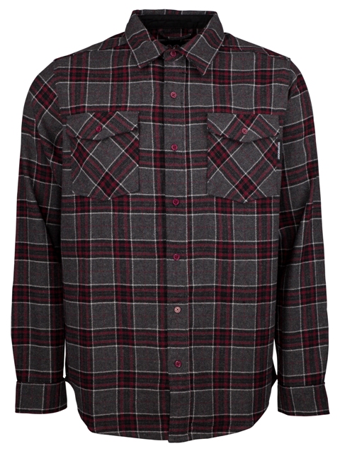 [2IF2005900M] Shirt L/S Hatchet Button Up (Oxblood)