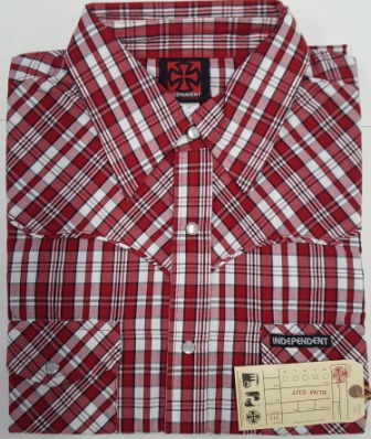 [35ISH0120XS] Shirt The Ranch Red Check (XS)