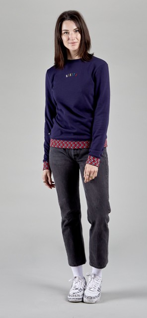 [7NK0505000S] Crew W Spectrum Navy