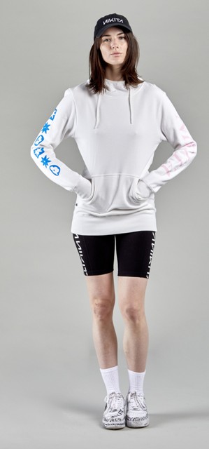 [7NK0504900S] HOOD W PEACE WHITE