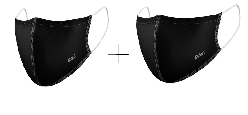 [88802001000] Mask 1 Capa X2 Pack Black