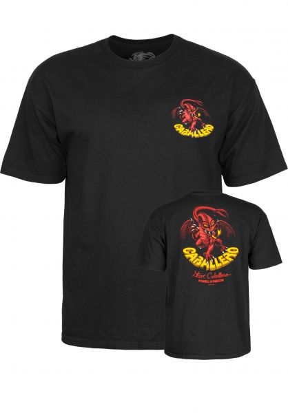 [9PPTS00900S] Tee Caballero Dragon Ii (Black, S)