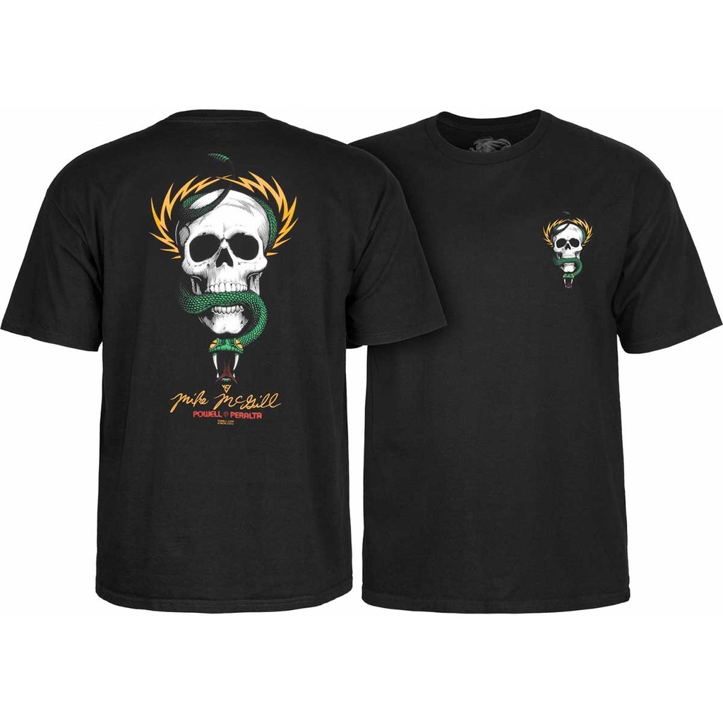 [CTMPPMSNKXS] Tee Mcgill Skull & Snake (Black, S)