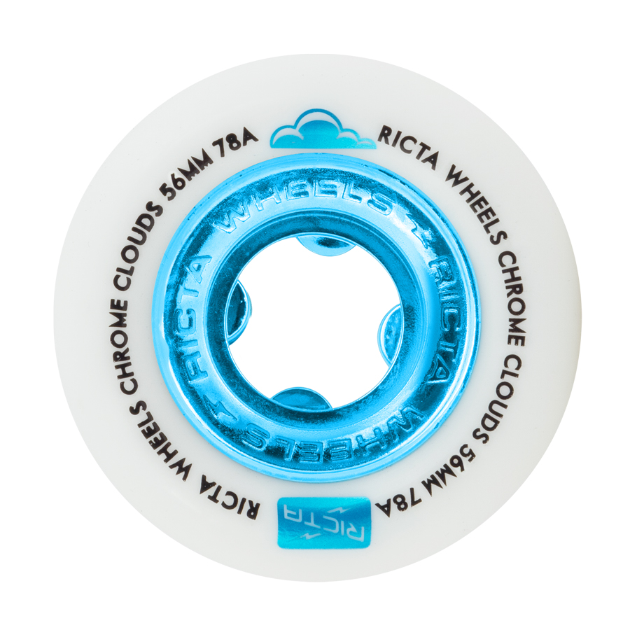 Chrome Clouds Wheels Blue