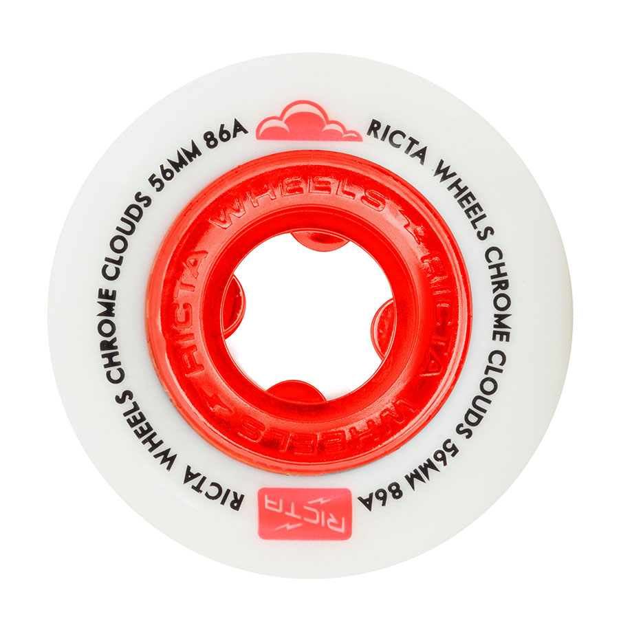 [22222589056] Chrome Clouds Wheels Red (56)