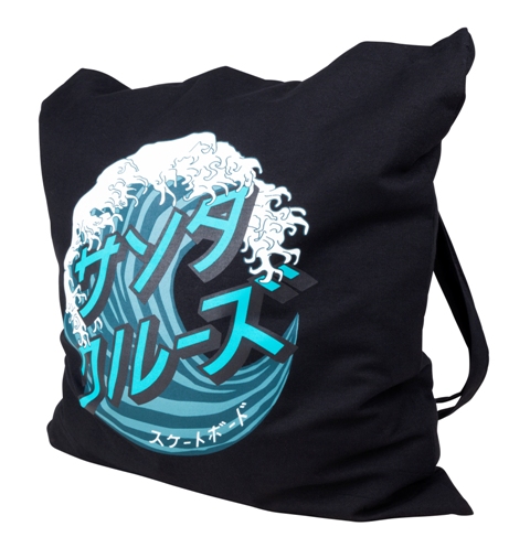 [3SF21218000] TOTE BAG JAPANESE WAVE DOT (BLACK)