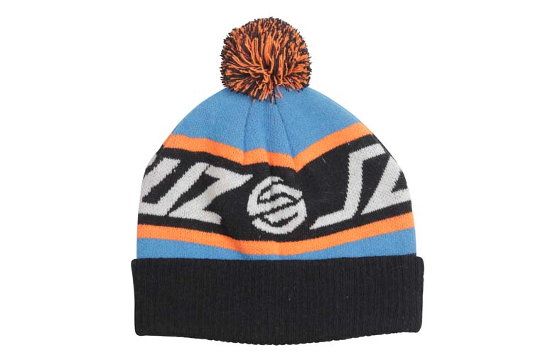 BEANIE STRIPKNOT BOBBLE