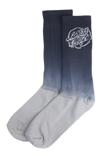 [3SS21120000] Socks Universal Dot (Black / Heather Grey)