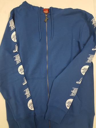 [3SF1601700M] ZIP HOOD SC LOGO FEDERAL BLUE