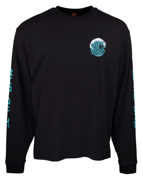 Tee L/S Japanese Wave Dot Black