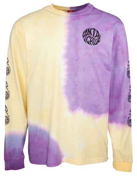 [3SF201410XS] Tee L/S Mako Yellow/Purple Fold Dye (XS)