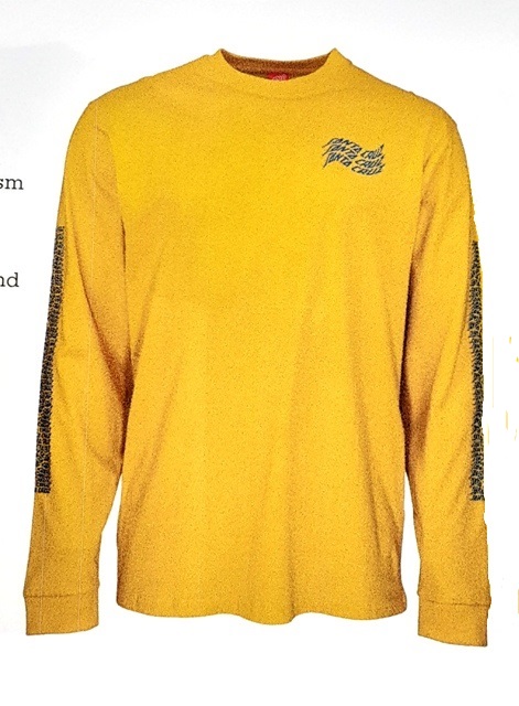 [3SS2003600M] Tee L/S Vortex Hand Mustard