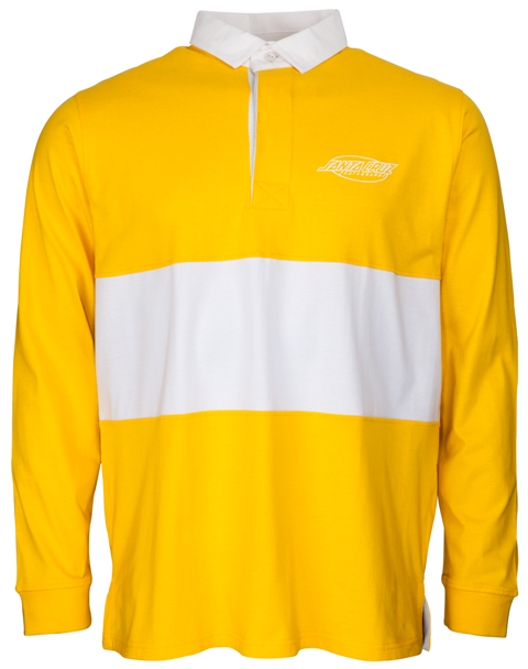 [3SOF180600M] POLO OVAL DOT LS YELLOW