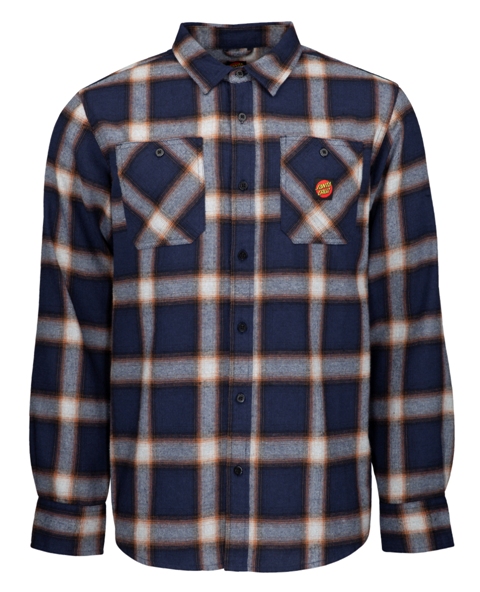 [3SF2106100M] Shirt Apex (DARK NAVY CHECK, M)