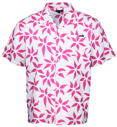 [3SS2024900M] Shirt Under Pressure White/Pink