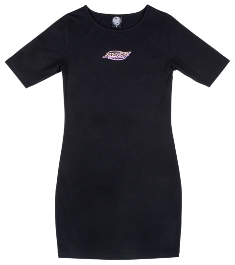 [3SGF9044008] DRESS OVAL STRIP BLACK