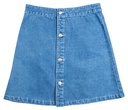 Womens Screaming Hand Light Denim Skirt