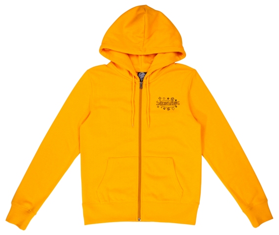 ZIP HOOD WITCH DOCTOR TANGERINE