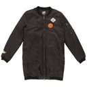 JACKET WOMEN PATCHED BOMBER BLACK