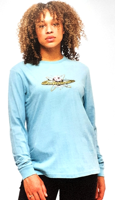 [3SGS2022008] Tee L/S Cosmic Mineral Blue