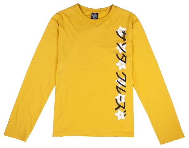 [3SGF1926008] Tee L/S Japanese Blossom Strip Bamboo