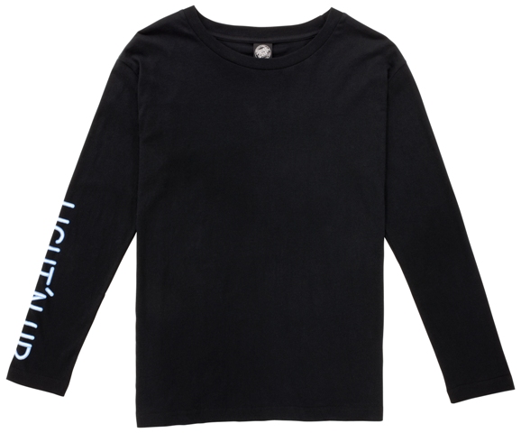 [3SGF1813008] TEE L/S LIGHT'N UP BLACK