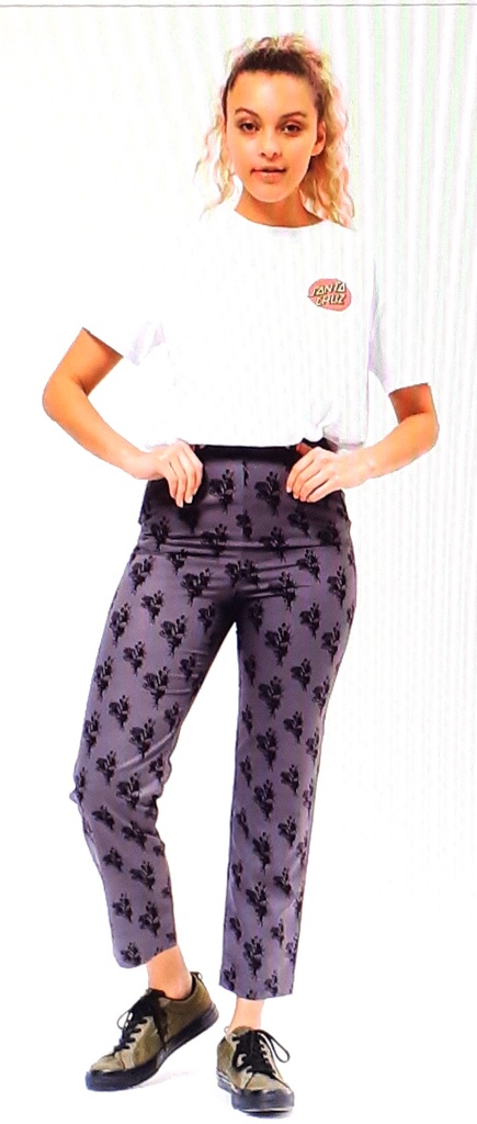[3SGF1947008] PANT ZONE GREY/BLACK