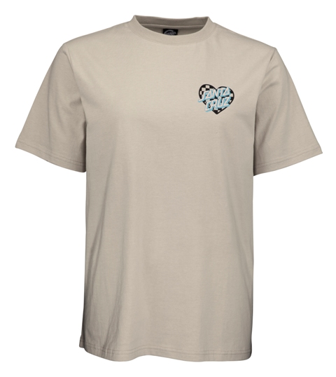 [3SGF1009008] Women Tee Heart Dot Check (SILVER, 8)