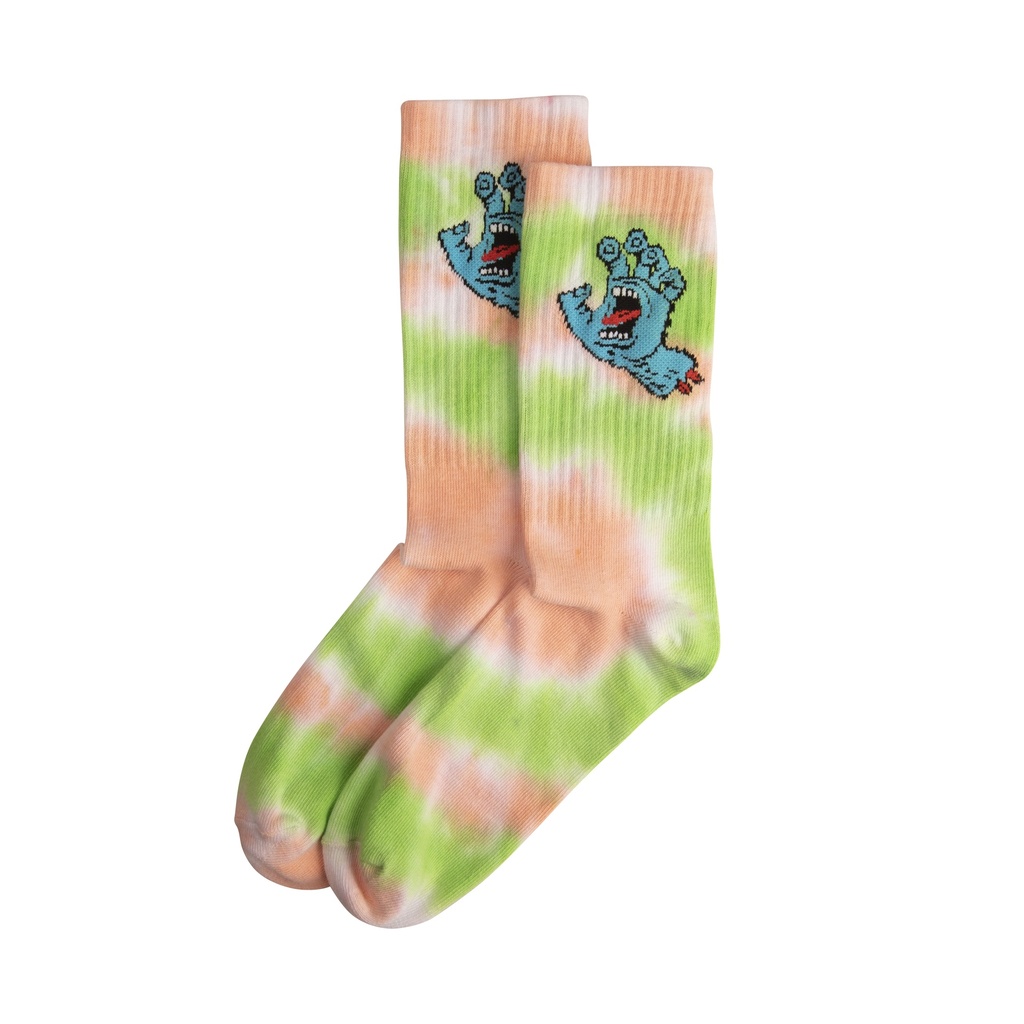 Socks Screaming Hand Tie Dye