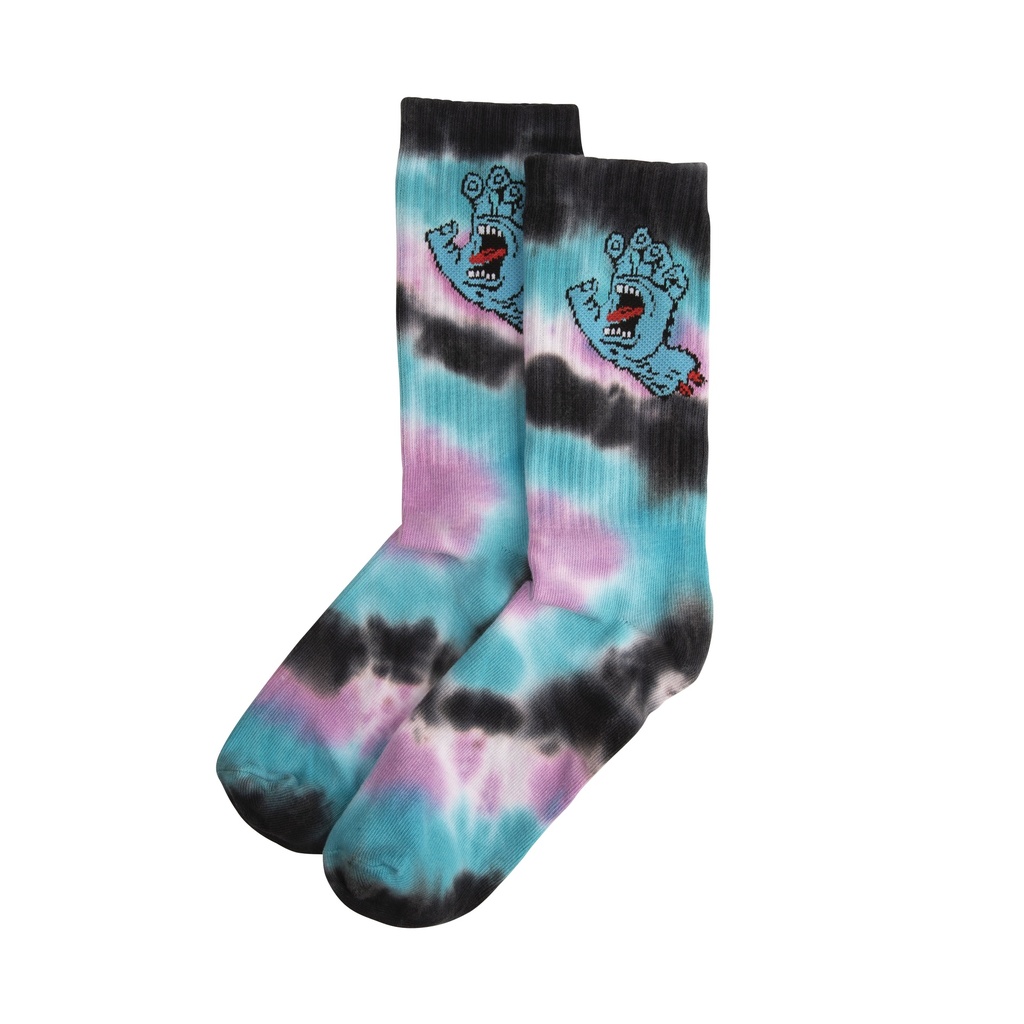 [3SS22172000] Socks Screaming Hand Tie Dye (BLACK TIE DYE)